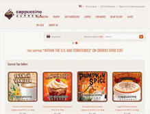 Tablet Screenshot of cappuccinosupreme.com